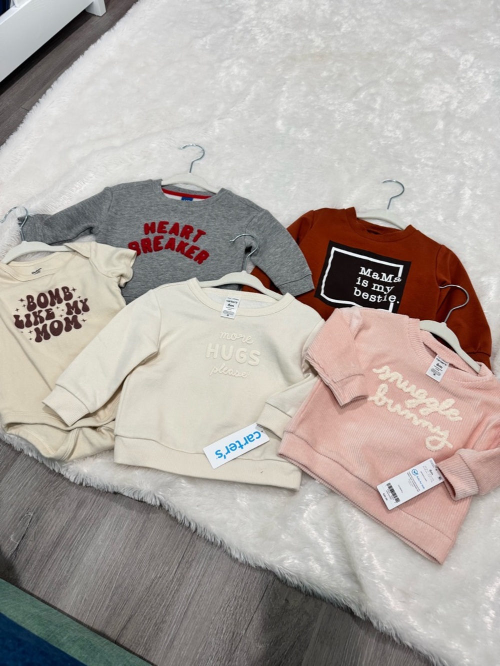 Carter's & Old Navy Pullover Sweatshirt 6M Bundle NWT and Etsy Onesie